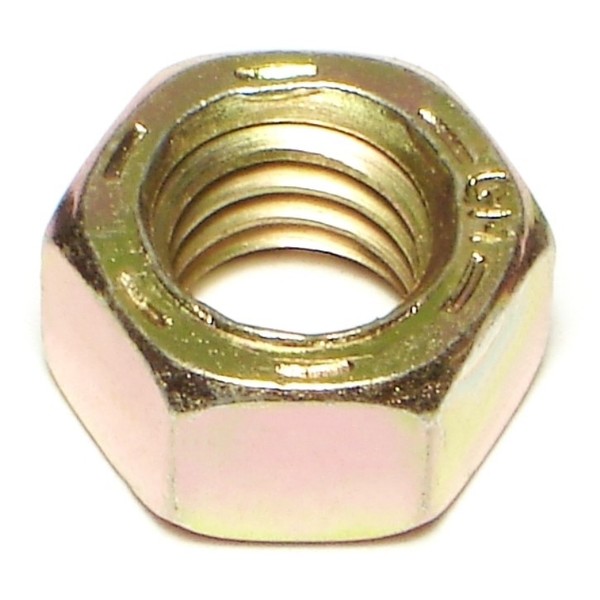 Midwest Fastener Hex Nut, 3/8"-16, Steel, Grade 8, Zinc Yellow, 20 PK 63043